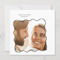 MoDeRN Simple MINIMAL Wavy Frame Mariage photo
