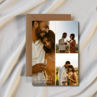 Moderne 3 Photo QR Code Winery Mariage