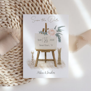 Save The Date Moderne Boho Rose Élégant Floral Enregistrer La Da