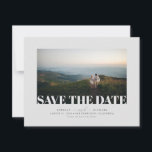 Save The Date Moderne Elégant minimaliste Gris Enregistrer la ph<br><div class="desc">Elégant minimaliste gris doux enregistrer la date carte photo</div>