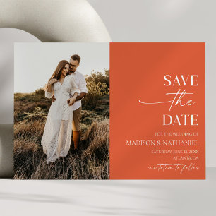 Save The Date Moderne Elégant minimaliste Vérone Sunset Mariage