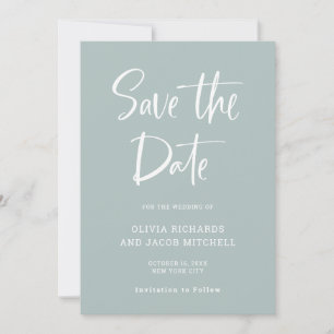 Save The Date Moderne et élégant   Mariage en verre marin