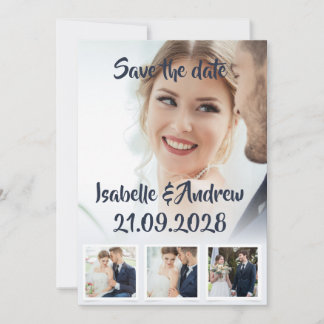 Save The Date Moderne minimaliste Élégant Mariage simple