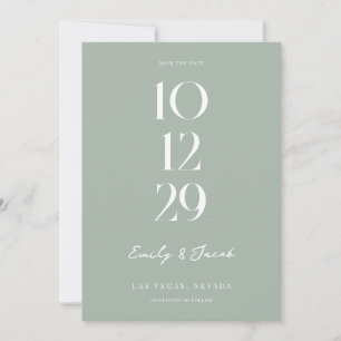 Save The Date Moderne minimaliste Mariage chic
