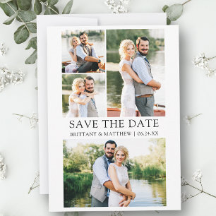 Save The Date Moderne minimaliste Simple 4 photos