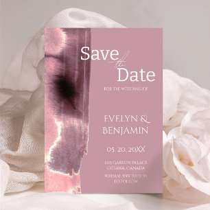 Save The Date Moderne, minimaliste, Simple, Dusty Rose Mauve