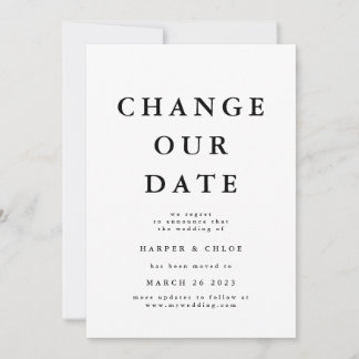 Save The Date Modifier La Date Du Nouveau Mariage
