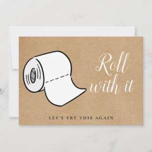 Save The Date Modifier la date reportée Annulée Rustique