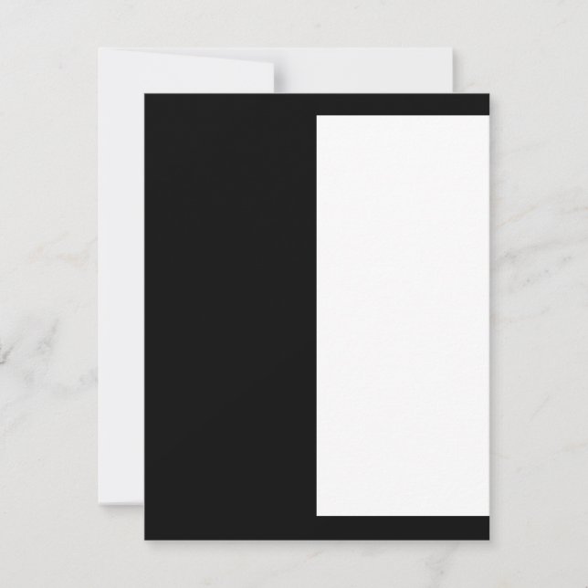 Save The Date moitié blanc noir moitié noir moitié noir blanc (Devant)