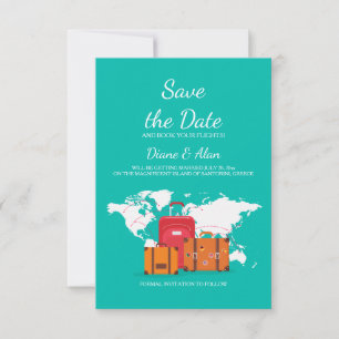 Save The Date Moment de voyager Annonce de sauvegarde de date