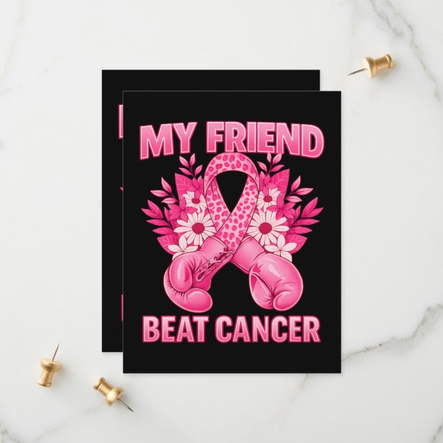 Save The Date Mon ami a vaincu le cancer (Devant/Arrière en situation)