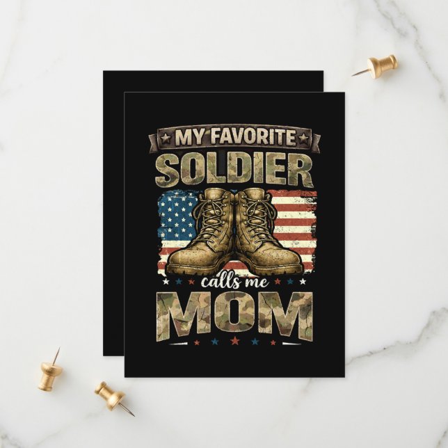 Save The Date Mon soldat préféré m'appelle maman (Devant/Arrière en situation)