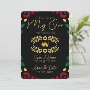 Save The Date MON UNIQUE A Trouvé Mon Mariage Tribal Africain