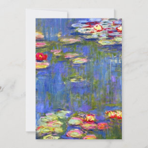 Save The Date Monet Water Lilies