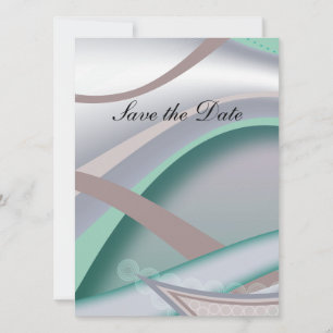 Save The Date Monnaie de chocolat Abstraite