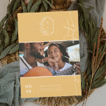 Save The Date Monogramme moderne | Photo Enregistrer la date<br><div class="desc">Cette photo minimale enregistrer la carte de date caractéristiques "enregistrer la date" dans un magnifique script libre qui peut être changé à n'importe quelle couleur. La couleur Arrière - plan peut également être personnalisée. Ces cartes professionnelles sont rapidement personnalisables. Collection de mariages monogrammes de Cimier Botanique. Peut être customisé à...</div>