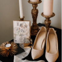 Monogramme vintage | Photo Enregistrer la date