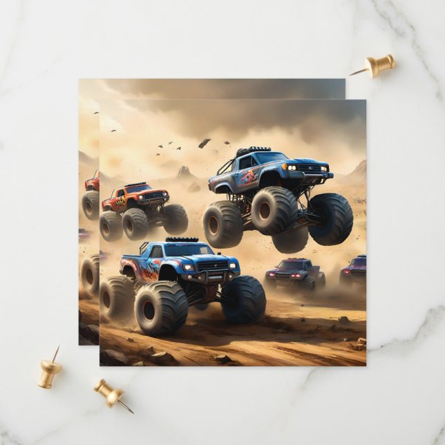 Save The Date Monster Trucks Mayhem, (Devant/Arrière en situation)
