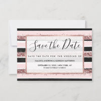 Motif à rayures pailletées rose gold et noir fémin