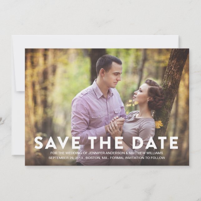 SAVE THE DATE MOTIF | ANNONCE DE SAUVEGARDE DE DATE (Devant)