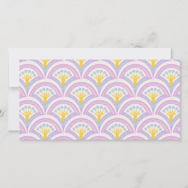 Save The Date Motif de coquille de couleur pastel (Devant)