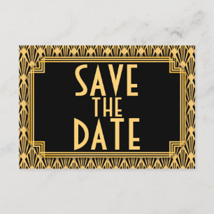 Save The Date Motif de diamant Art déco mariage Enregistrer la d