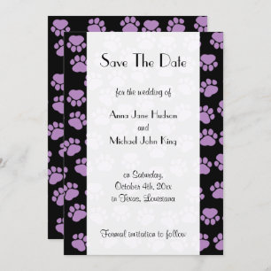 Save The Date Motif De Pâtes, Pâtes Violettes, Enregistrer La Da