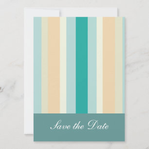 Save The Date Motif de rayures de bord de la mer