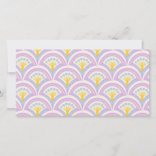 Save The Date Motif en coquille de couleur pastel