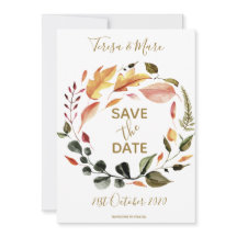 Motif floral aquarelle aux tons automnaux rustique