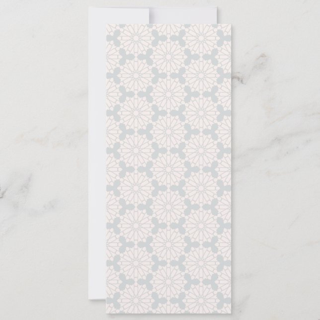 Save The Date Motif géométrique islamique (Devant)