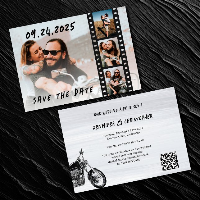 Save The Date Moto moderne Aventure Mariage Photos (Créateur téléchargé)