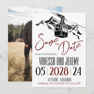 Save The Date Mountain Love Bourgogne