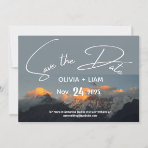 Save The Date Mountain Park Enregistrer La Date Destination Invi