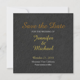 Save The Date Mur gris Enregistrer la date Mariage écriture manu