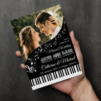 Musique de Piano Photo en Noir et Blanc Code QR Ma