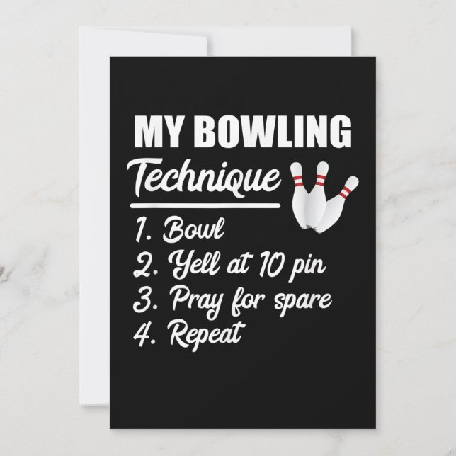 Save The Date my bowling technique bowl yell at 10 pin pray (Devant)