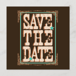 Save The Date Nashville Enregistrer la date : Turquoise
