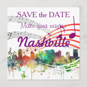 SAVE THE DATE NASHVILLE, TENNESSEE SKYLINE SP -