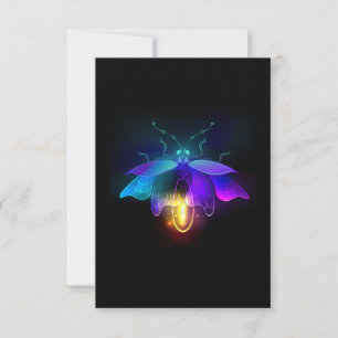 Save The Date Neon Firefly sur noir