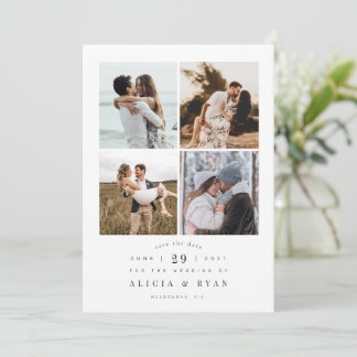 Save The Date Nettoyer simplement la photo élégante