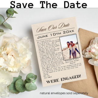Save The Date NEWSLETTER Enregistrer notre date Mariage Faire-pa