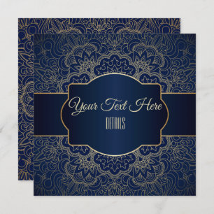 Save The Date N'Importe Quel Événement Elegant Gold Mandala