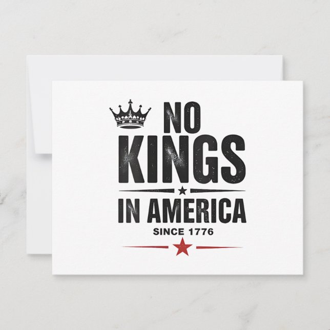 Save The Date No Kings In America Since 1776 (Devant)