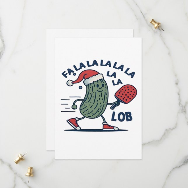 Save The Date Noël de pickleball (Devant/Arrière en situation)