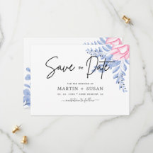 Noir & Blush Dusty Blue Mauve Eucalyptus Mariage