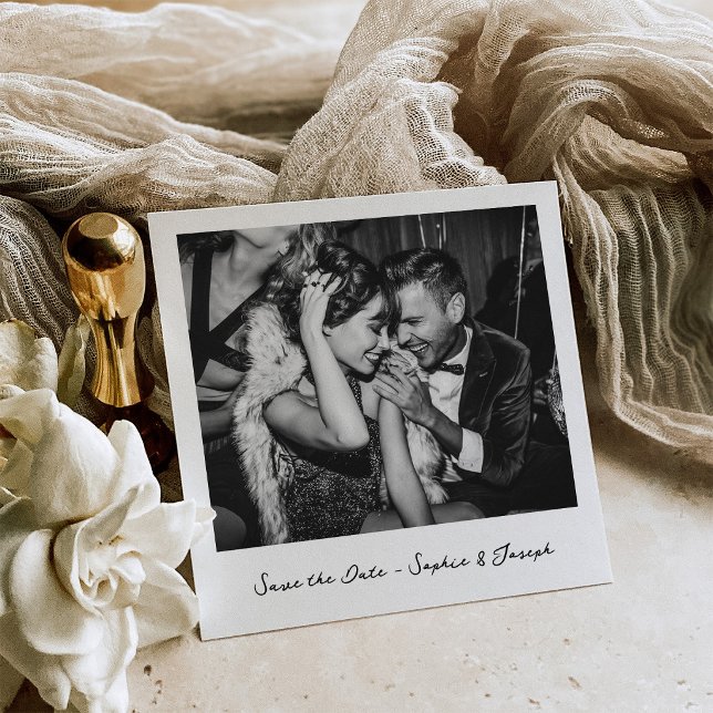 Save The Date Nostalgie | Aspect de photo instantanée pour maria (Créateur téléchargé)