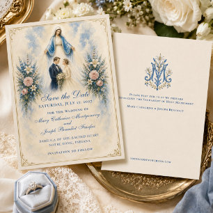 Save The Date Notre-Dame de Grâce Mariage Catholique