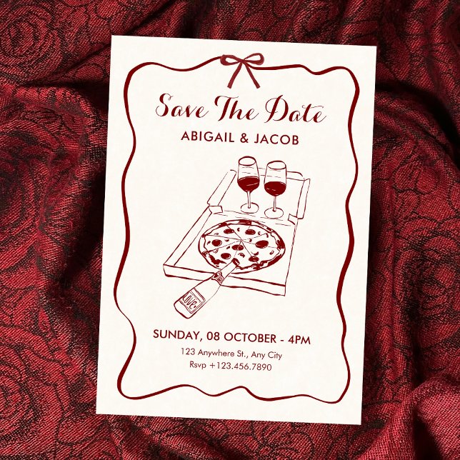 Save The Date Nourriture et boissons de mariage (Créateur téléchargé)