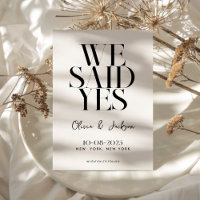 Nous Avons Dit Oui Minimal Chic Mariage Moderne